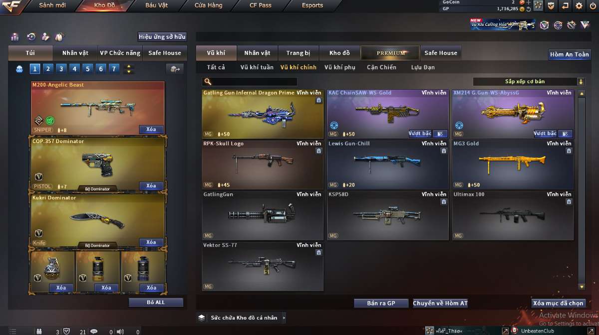 shop acc cf uy tin gia re